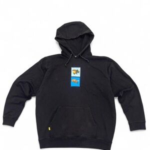 Odd Future Black Hoodie with Two-Panel Fish Graphic